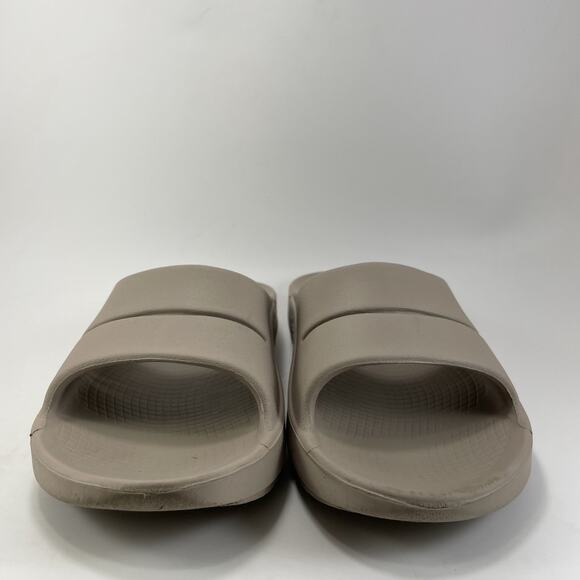 Oofos Ooahh Slide Sandals Womens Size 9 Brown Tan Comfort Recovery Relax Shoes - Picture 2 of 9